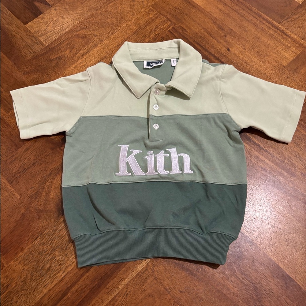 Kith Boys Green Polo Shirt Size 6-7